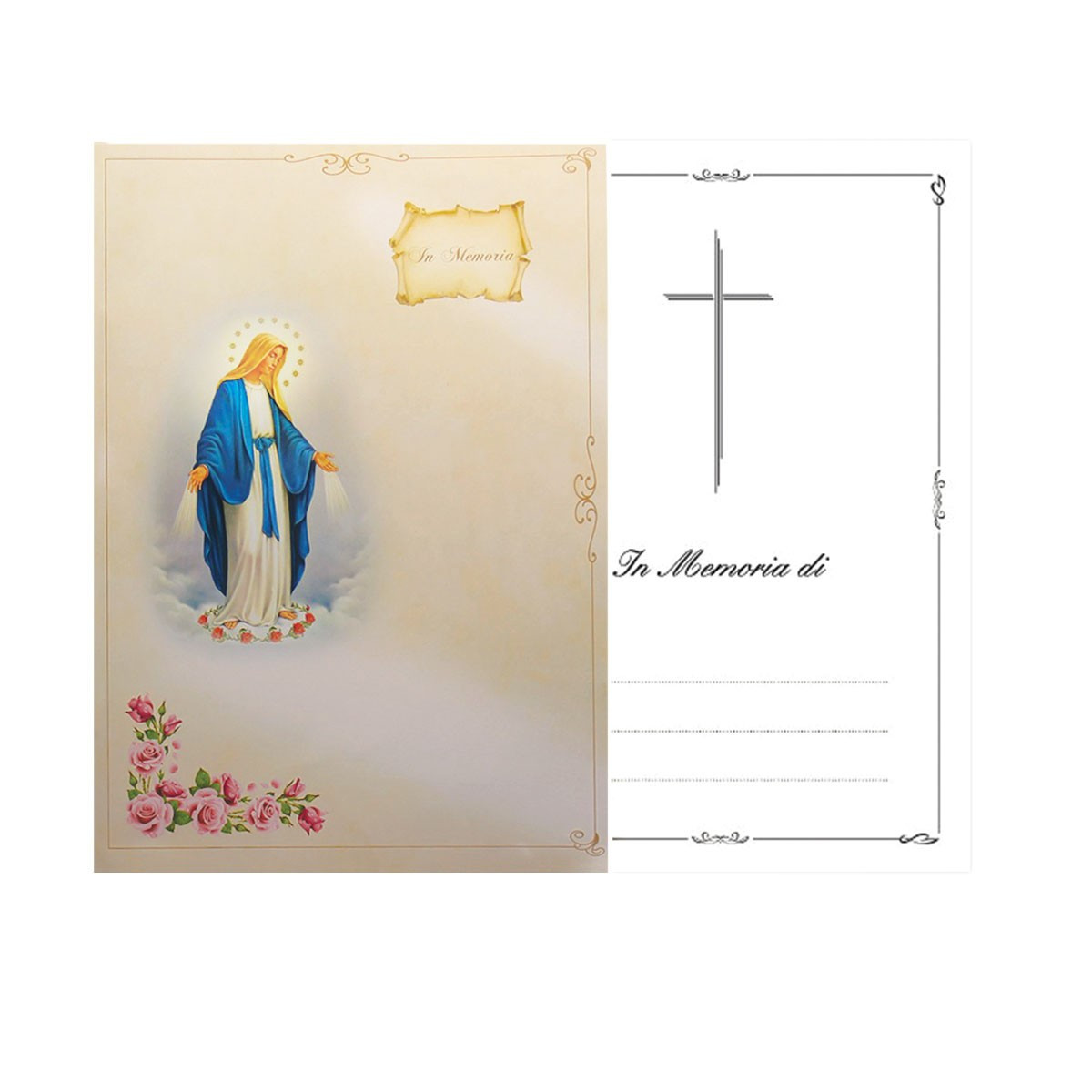 LIBRO FIRMA MADONNA IMMACOLATA BIANCA ECO
