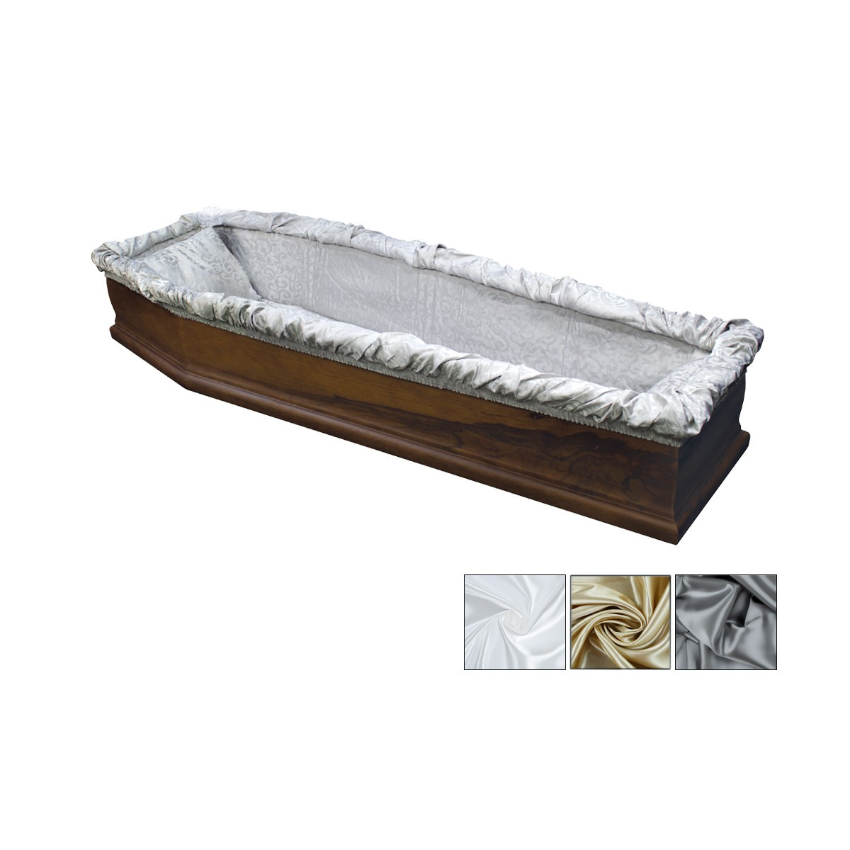 IMBOTTITURA AT-LE186 JACQUERED CON CARTONE DOPPIO CUSCINO GRIGIA