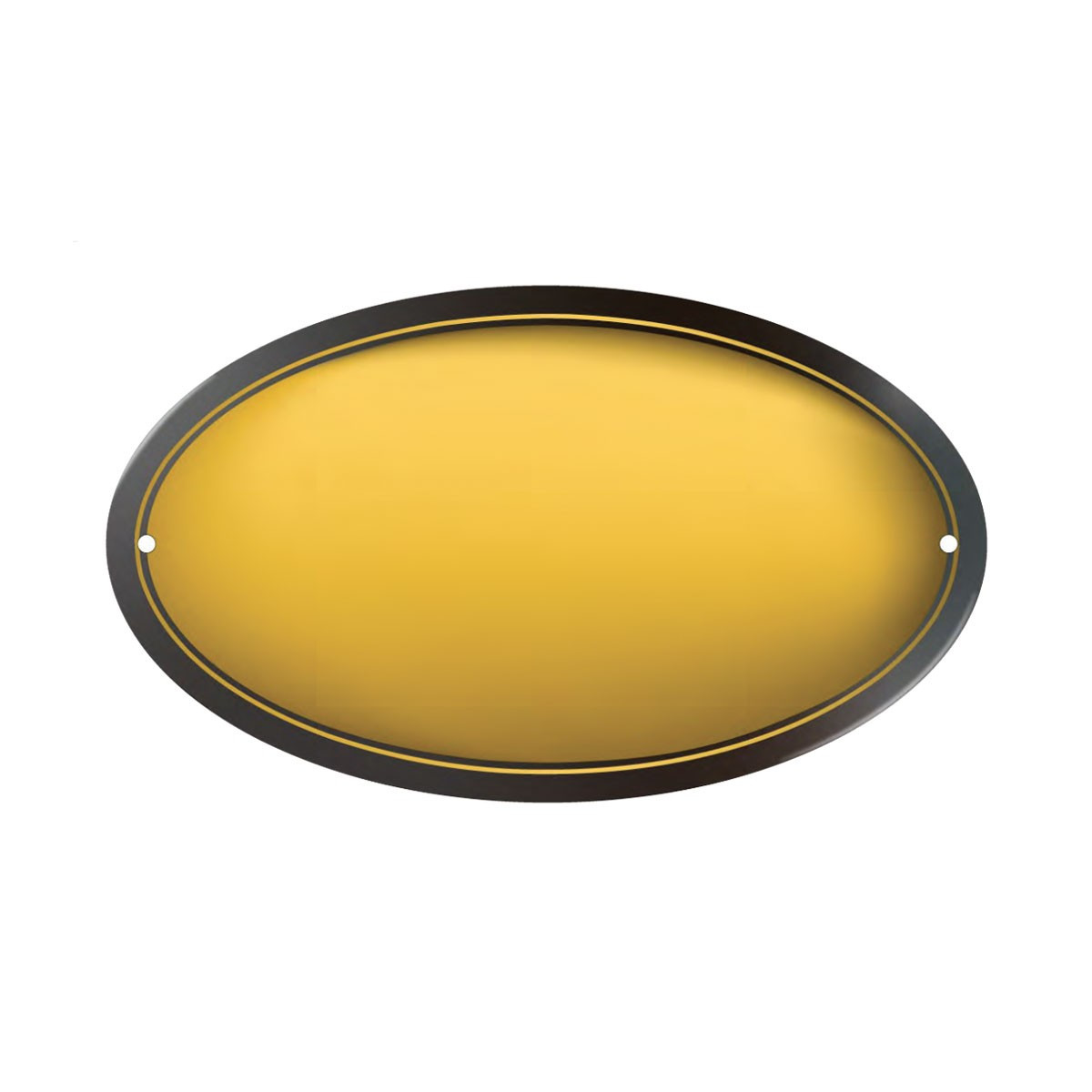 MOD.06 FONDO ORO BORDO NERO OVALE BOMBATA