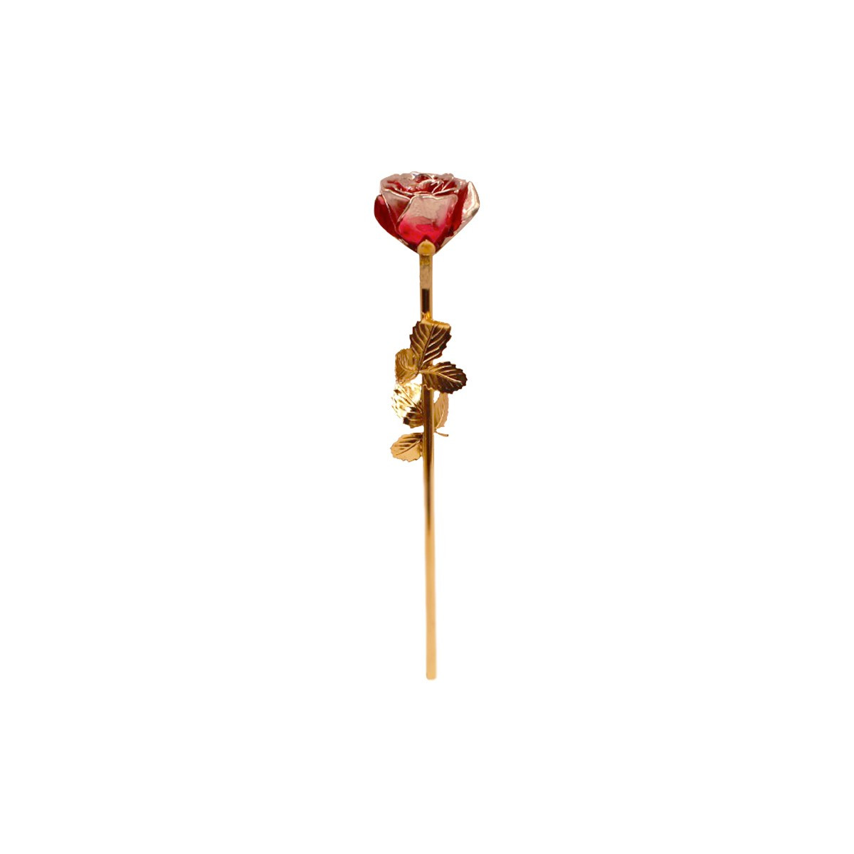 TERRA - FIORE ROSA NATURA H 20CM 3 PZ  ORO