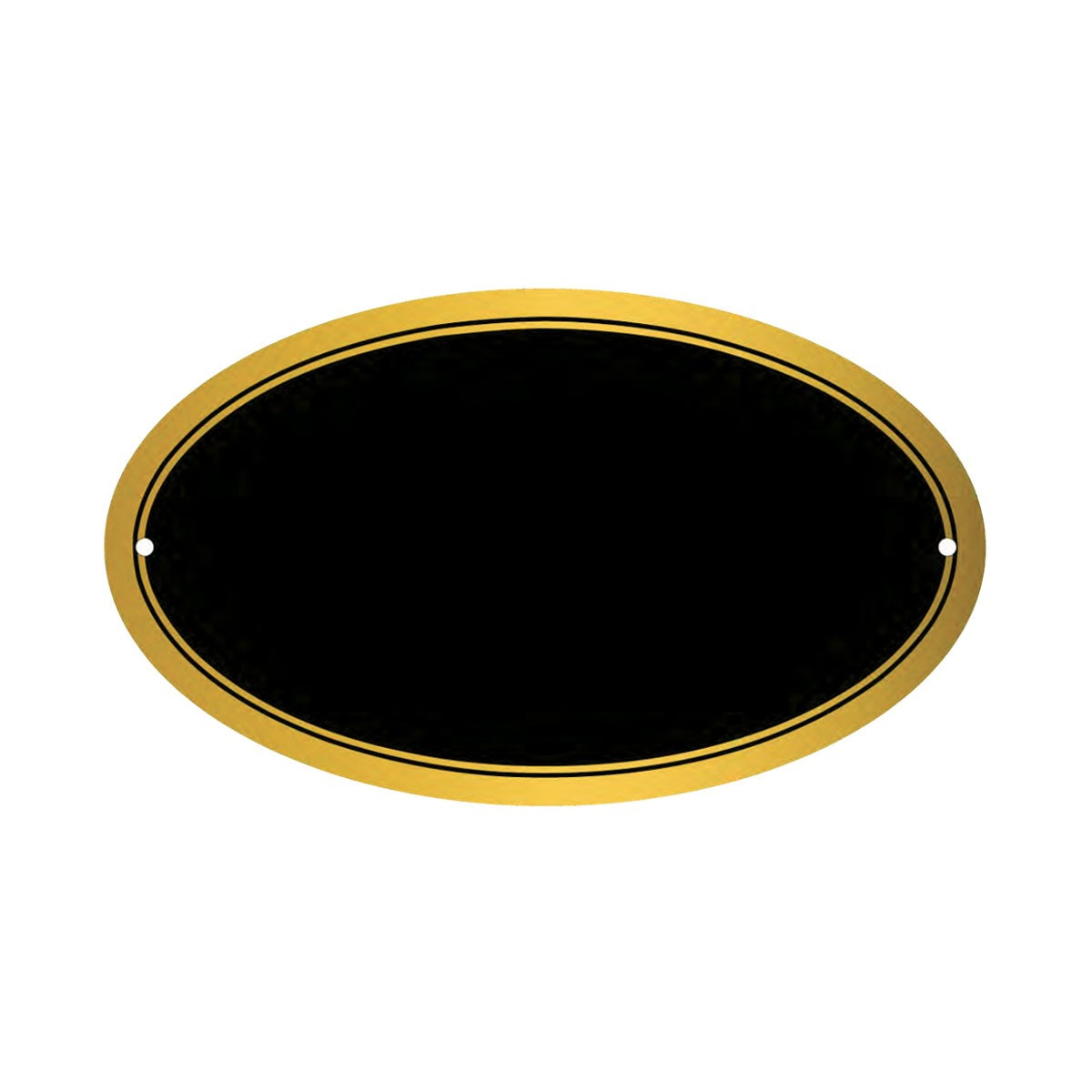 MOD. 06 FONDO NERO BORDO ORO 0,8X85X145 OVALE PIANA