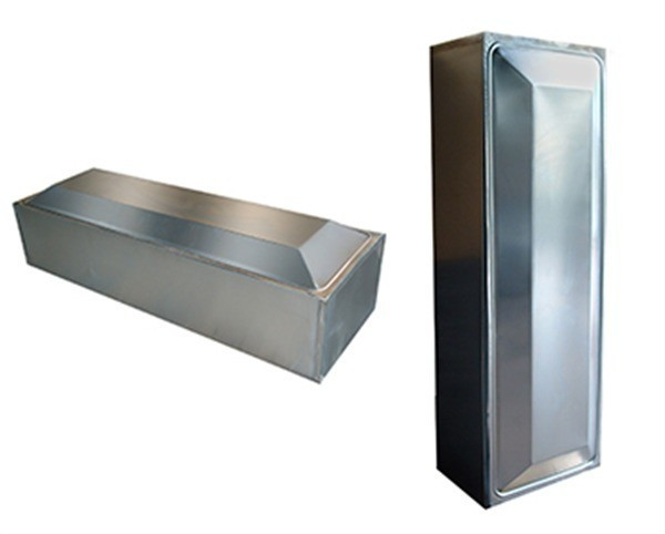 CASSONE ZINCO DI RIVESTIMENTO 0.66 C/COP. 205X70X70 H.45 + 8 COP.