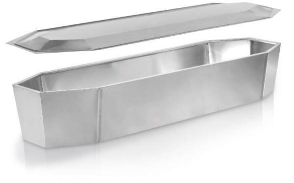 CASSA DI ZINCO OTTAGONALE 0,66 C/COPERCHIO H31