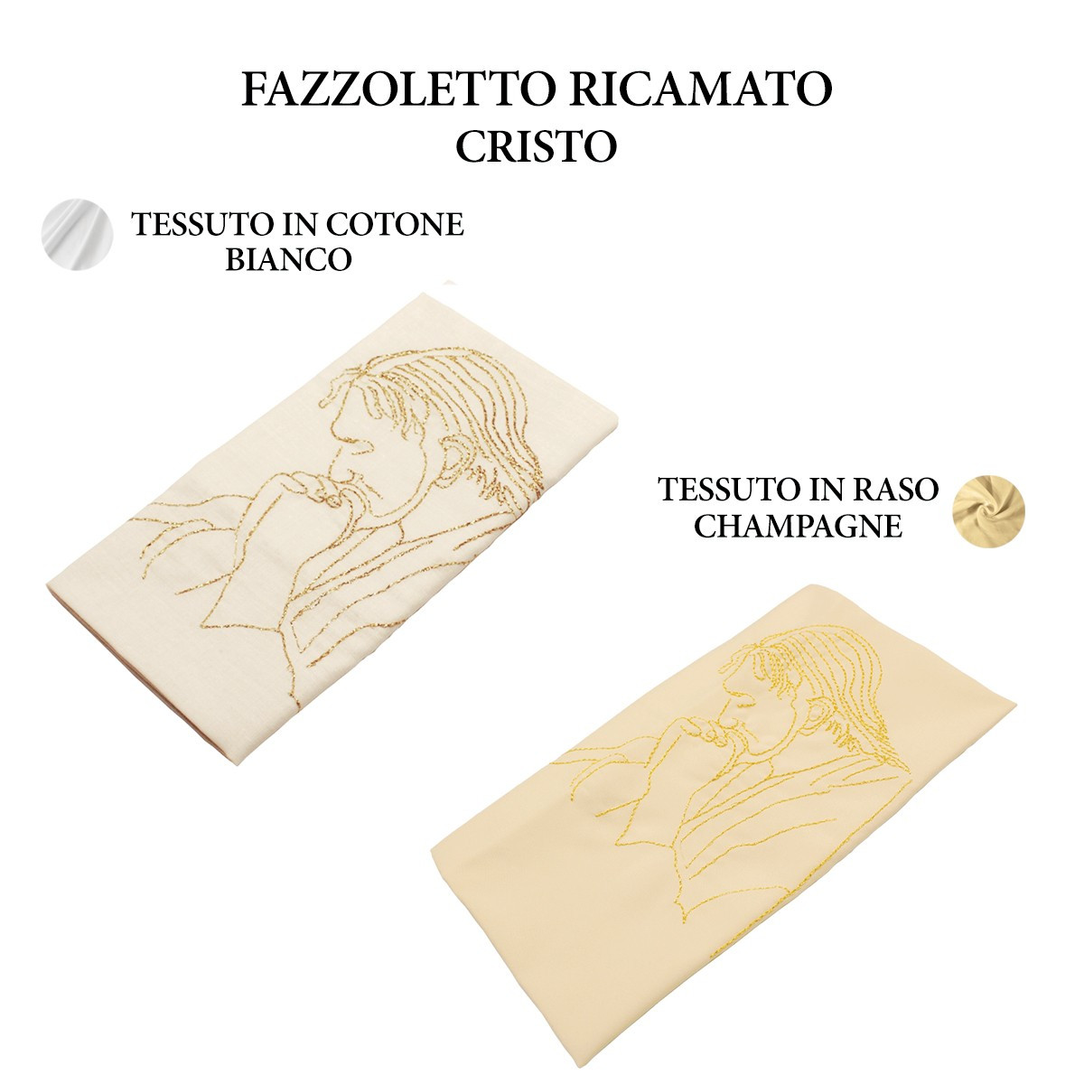 FAZZOLETTO CRISTO BIANCO