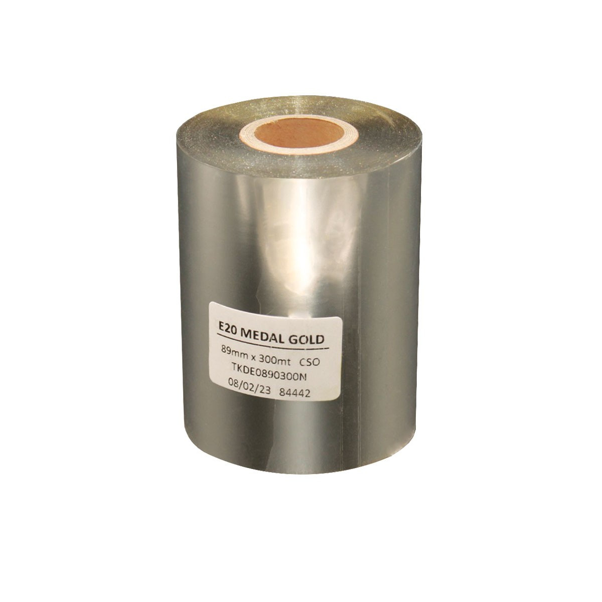 RIBBON ORO LUCIDO 89 mm x 300m CERA/RESINA E20