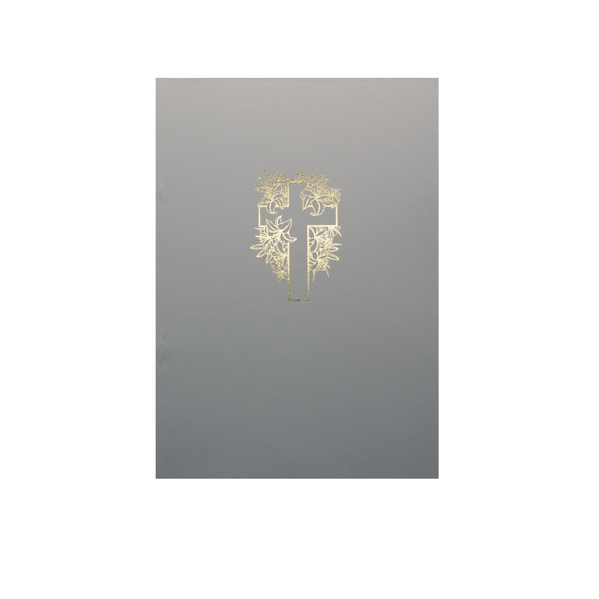 LIBRO FIRMA CROCE FIORE GRIGIO ECO